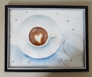 Jodi Scaltreto, Cup Of Love, Watercolor, 8 1/2" X 10 1/2", $100